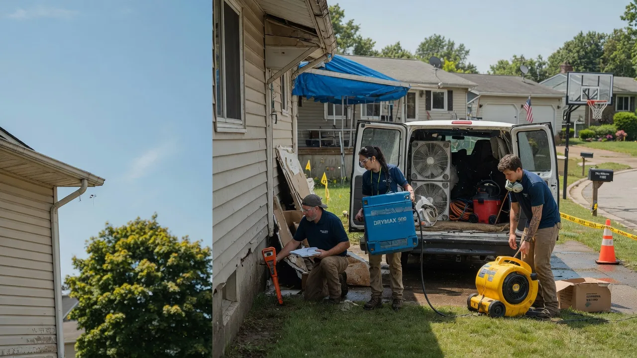 Ceiling Leak Cleanup in Brookville, OH near me